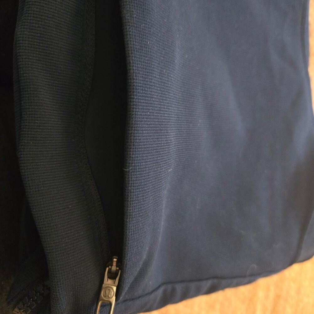 Lululemon Mens Full Zip Jacket Navy Blue Athletic Casual